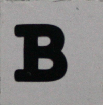 PARTS ONLY - Skeleton Hangman Magnetic Pocket Game - (1) Magnetic Letter B Only