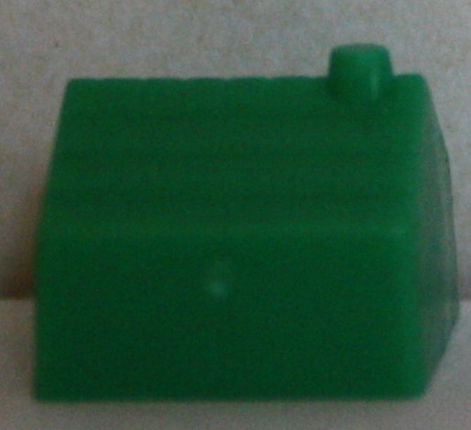 PARTS ONLY - Monopoly Board Game 1996 Edition - (1) Pack of (5) Green Houses Only