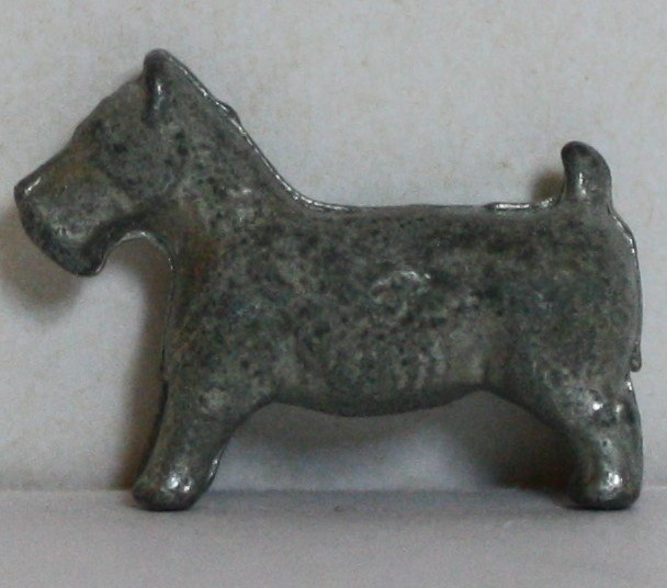 PARTS ONLY - Monopoly Board Game 1996 Edition - (1) Metal Dog Token Only