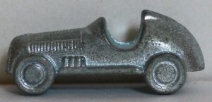 PARTS ONLY - Monopoly Board Game 1996 Edition - (1) Metal Racing Car Token Only