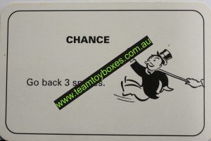 PARTS ONLY - Monopoly Board Game 1996 Edition - (1) Number 3 Chance Card Only