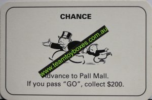 PARTS ONLY - Monopoly Board Game 1996 Edition - (1) Number 10 Chance Card Only