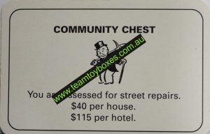 PARTS ONLY - Monopoly Board Game 1996 Edition - (1) Number 10 Community Chest Card Only