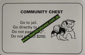 PARTS ONLY - Monopoly Board Game 1996 Edition - (1) Number 9 Community Chest Card Only