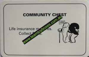 PARTS ONLY - Monopoly Board Game 1996 Edition - (1) Number 7 Community Chest Card Only