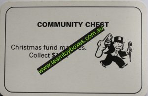 PARTS ONLY - Monopoly Board Game 1996 Edition - (1) Number 2 Community Chest Card Only