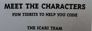 PARTS ONLY - Code Breaker Board Game - (1) Meet The Characters Sheet Only