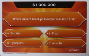 PARTS ONLY - Who Wants To Be A Millionaire Hot Seat Board Game - (1) Pack of 20 $1,000,000 Question Cards Only