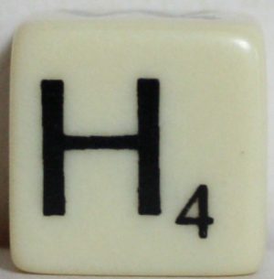 PARTS ONLY - Scrabble Dice Game - (1) W, B, H, N, F, Blank Die Only