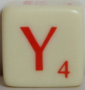 PARTS ONLY - Scrabble Dice Game - (1) A, E, I, U, Y, O Die Only