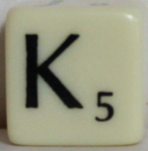 PARTS ONLY - Scrabble Dice Game - (1) Z, Q, X, K, J, Blank Die Only