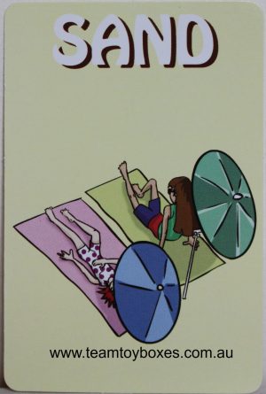 PARTS ONLY - Hot Grommet Surf Star Challenge Board Game - (1) #3 Sand Card Only