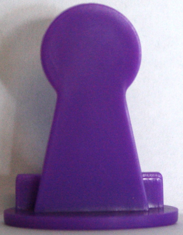 PARTS ONLY - The Chase Australia Electronic Board Game - (1) Large Purple Chaser Token Only