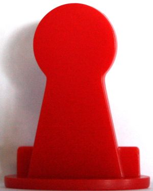 PARTS ONLY - The Chase Australia Electronic Board Game - (1) Large Red Chaser Token Only