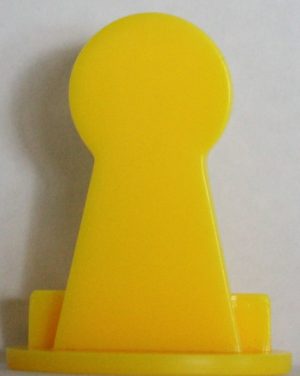 PARTS ONLY - The Chase Australia Electronic Board Game - (1) Large Yellow Chaser Token Only