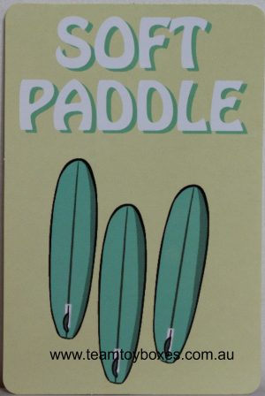 PARTS ONLY - Hot Grommet Surf Star Challenge Board Game - (1) #7 Soft Paddle Card Only