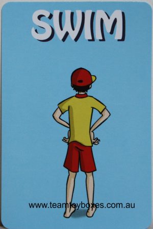 PARTS ONLY - Hot Grommet Surf Star Challenge Board Game - (1) #14 Swim Card Only