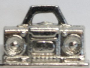 PARTS ONLY - Scene It Music Board Game - (1) Metal Boom Box Playing Piece Only