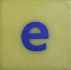PARTS ONLY - Scrabble Junior Disney Edition Board Game - (1) Plastic Letter E Only
