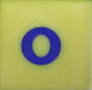 PARTS ONLY - Scrabble Junior Disney Edition Board Game - (1) Plastic Letter O Only
