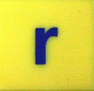 PARTS ONLY - Scrabble Junior Disney Edition Board Game - (1) Plastic Letter R Only