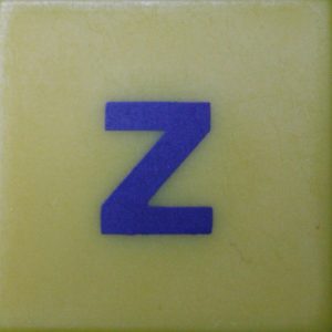 PARTS ONLY - Scrabble Junior Disney Edition Board Game - (1) Plastic Letter Z Only