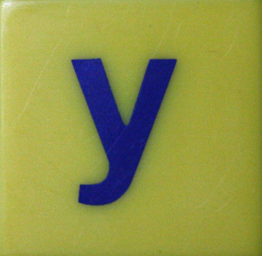 PARTS ONLY - Scrabble Junior Disney Edition Board Game - (1) Plastic Letter Y Only