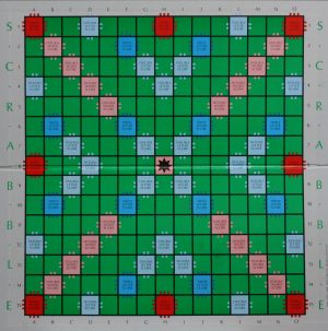 PARTS ONLY - Scrabble 1988 Spears Original Board Game - (1) Game Board Only