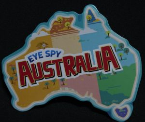 PARTS ONLY - Junior Explorers Eye Spy Australia Search and Find Game - (1) Letter A Game Card Only