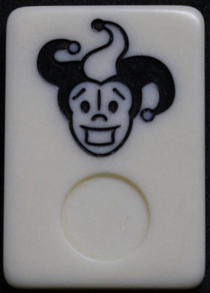 PARTS ONLY - Rummy - O Board Game - (1) Black Wild Tile Only