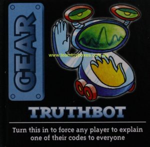 PARTS ONLY - Code Breaker Board Game - (1) Truthbot Gear Card Only