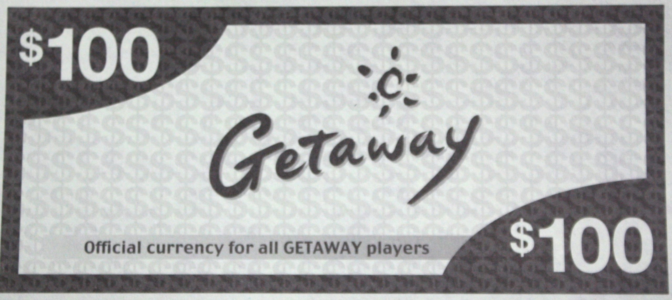 PARTS ONLY - Getaway Travel Australian Edition Board Game - (1) Pack of 30 $100 Notes Only
