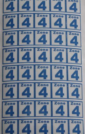 PARTS ONLY - Getaway Travel Australian Edition Board Game - (1) Pack of 40 Zone 4 Stickers Only