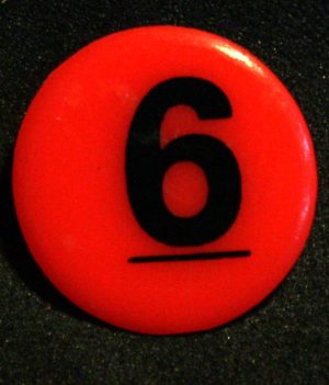 PARTS ONLY - Getaway Board Game - (1) Number 6 Visa Chip Only