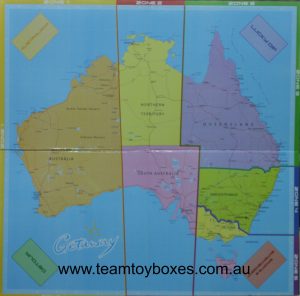 PARTS ONLY - Getaway Travel Australian Edition Board Game - (1) Game Board Only