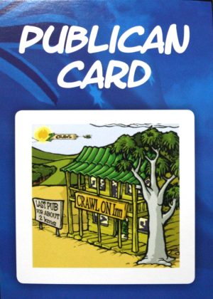 PARTS ONLY - Oz Crawl Board Game - (1) Worker's Comp Publican Card Only