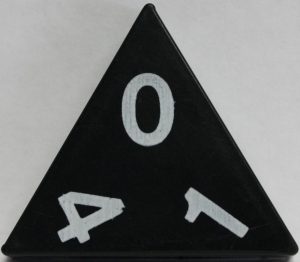 PARTS ONLY - Tri-Ominos Domino Game - (1) 0 1 4 Domino Tile Only