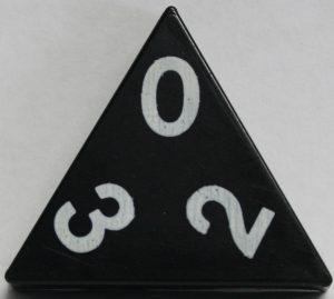 PARTS ONLY - Tri-Ominos Domino Game - (1) 0 2 3 Domino Tile Only