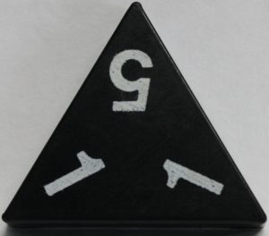 PARTS ONLY - Tri-Ominos Domino Game - (1) 1 1 5 Domino Tile Only