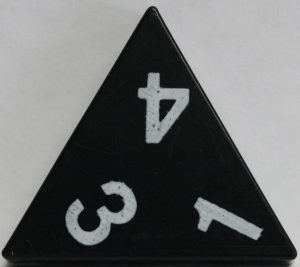 PARTS ONLY - Tri-Ominos Domino Game - (1) 1 3 4 Domino Tile Only