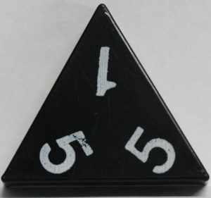 PARTS ONLY - Tri-Ominos Domino Game - (1) 5 5 1 Domino Tile Only