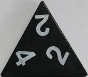 PARTS ONLY - Tri-Ominos Domino Game - (1) 2 2 4 Domino Tile Only