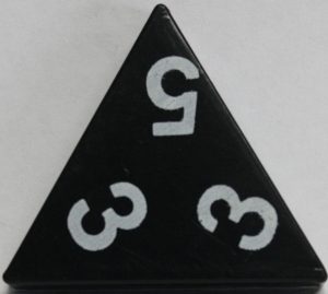 PARTS ONLY - Tri-Ominos Domino Game - (1) 3 3 5 Domino Tile Only