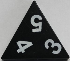 PARTS ONLY - Tri-Ominos Domino Game - (1) 3 5 4 Domino Tile Only