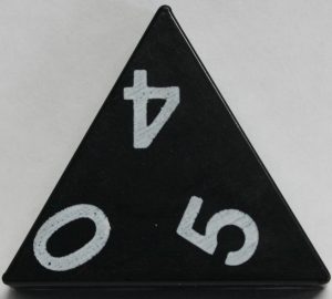 PARTS ONLY - Tri-Ominos Domino Game - (1) 0 5 4 Domino Tile Only