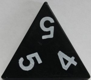PARTS ONLY - Tri-Ominos Domino Game - (1) 4 5 5 Domino Tile Only