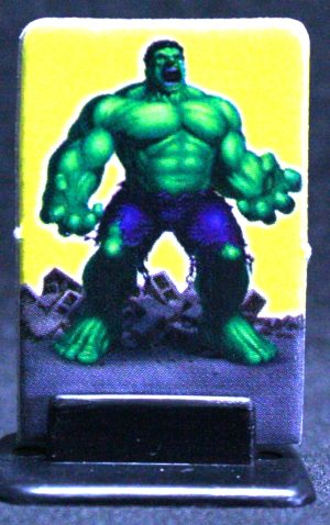 PARTS ONLY - Hulk 3D Rage Board Game - (1) Yellow Hulk Player Mover and Stand Only