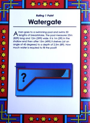 PARTS ONLY - I.Q. Challenge Lateral Thinking Game - (1) Pack of 10 Giant Puzzle Cards