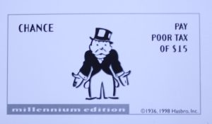 PARTS ONLY - Monopoly Board Game 2000 Millennium Tin Edition - #11 Chance Card Only
