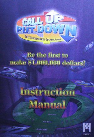 PARTS ONLY - Call Up Put Down Stockmarket Options Board Game - (1) Game Manual Only